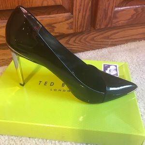 Ted Baker Black Patent Leather Stilettos